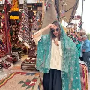 شال هندی سبز پریچهر